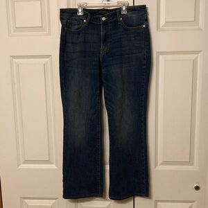 Lucky Brand womens dark wash jeans 16/33 sweet boot 5 pocket mid rise